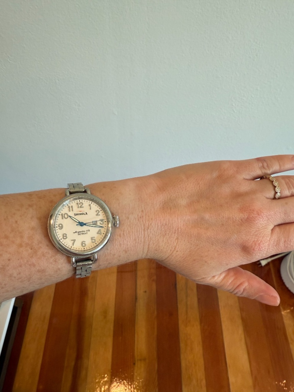 Shinola 'The Birdy' Bracelet Watch (Women's, 34mm, Stainless & Navy) - Picture 2 of 4